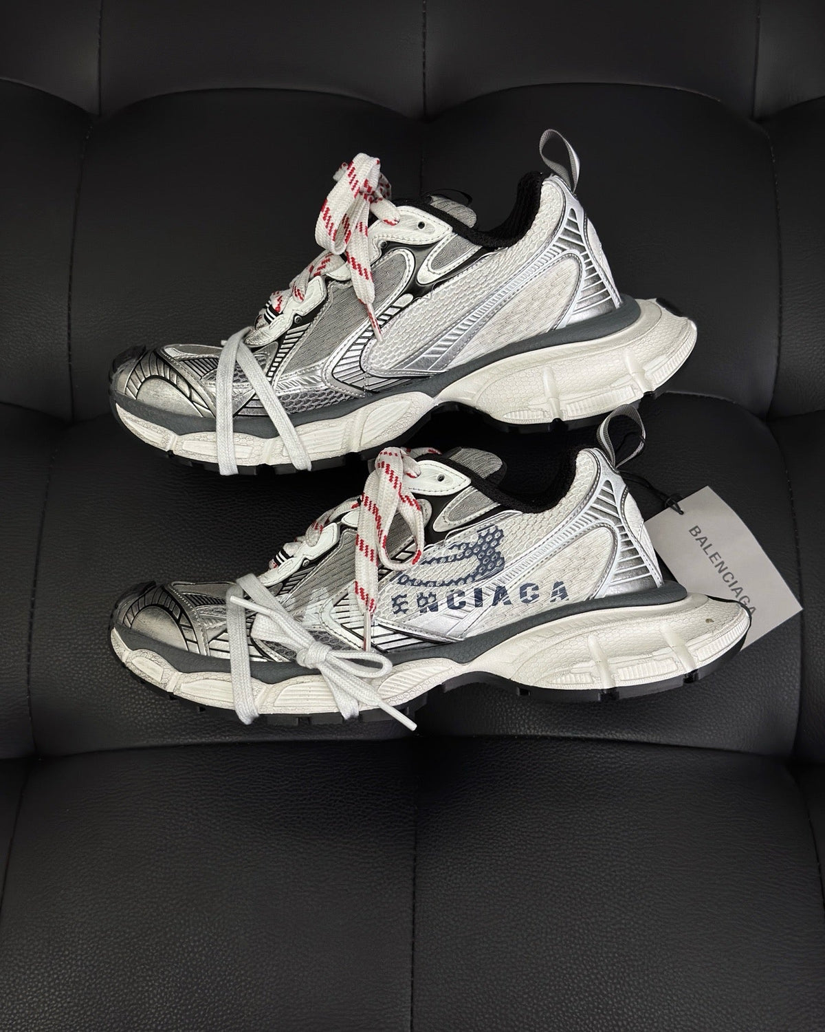 Graffiti Logo Distressed Sneakers