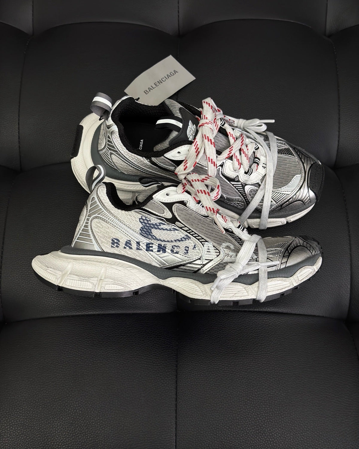 Graffiti Logo Distressed Sneakers