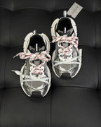 Caged Panel Runner Pink Sneakers