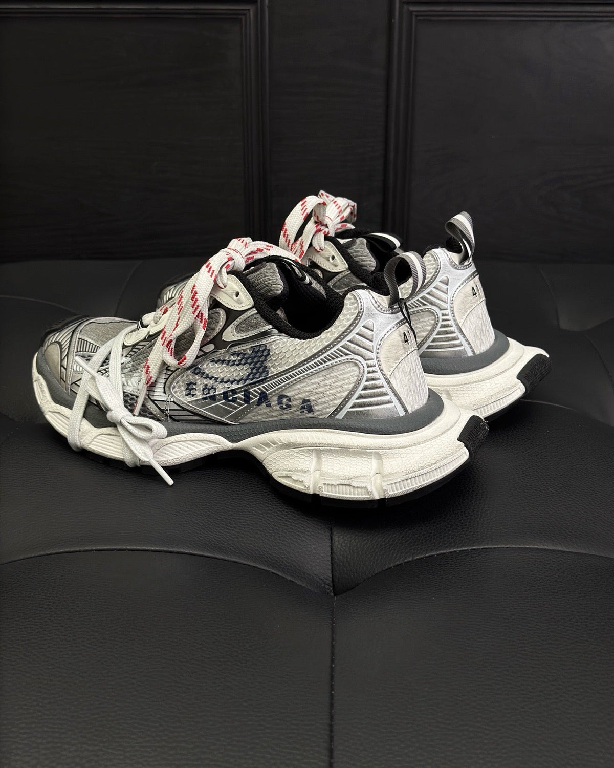 Graffiti Logo Distressed Sneakers