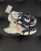 Graffiti Logo Distressed Sneakers