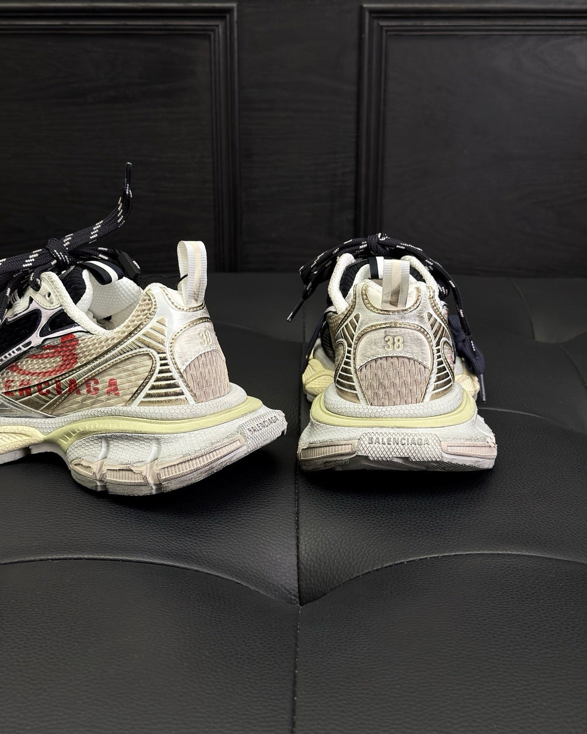 Graffiti Logo Distressed Sneakers