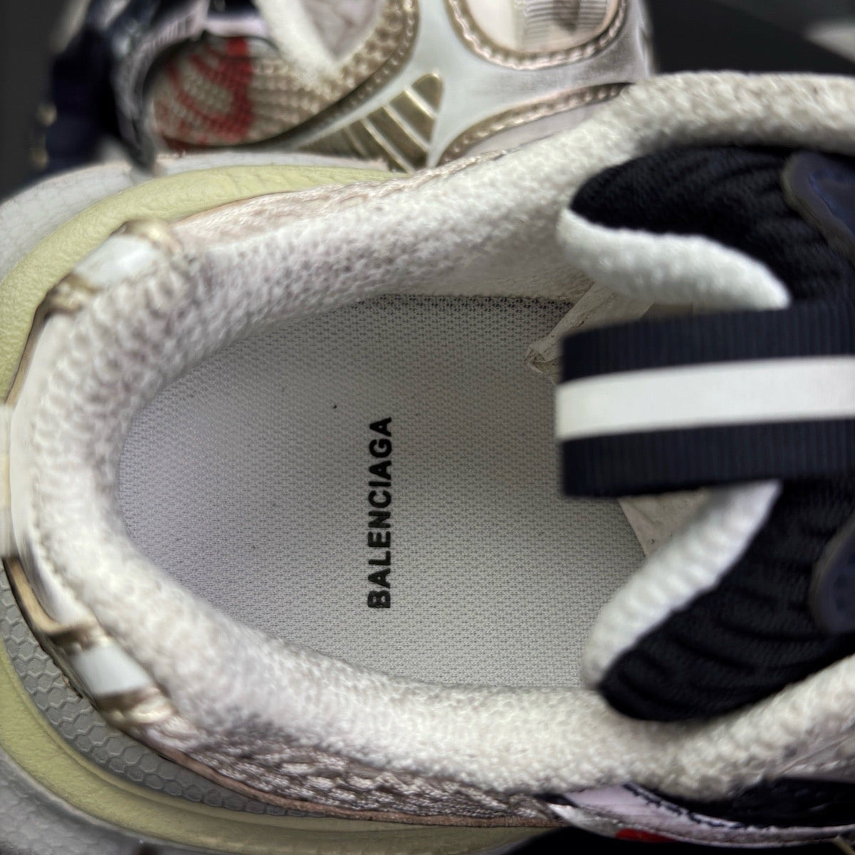 Graffiti Logo Distressed Sneakers
