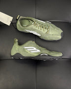 Green Suede Runner Sneakers