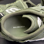 Green Suede Runner Sneakers