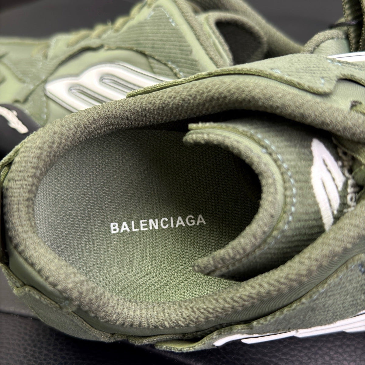 Green Suede Runner Sneakers