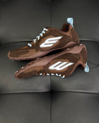 Green Suede Runner Sneakers