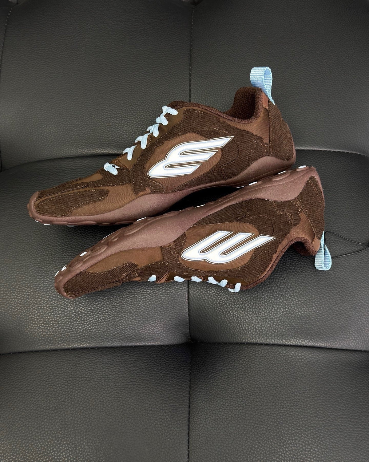 Green Suede Runner Sneakers