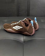 Green Suede Runner Sneakers