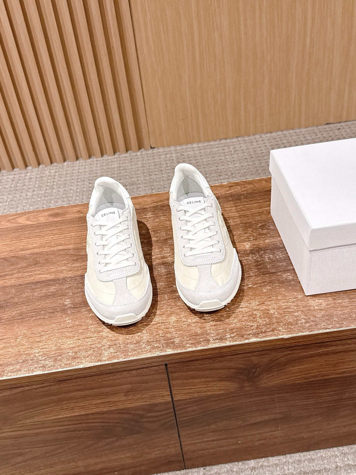 White Leather Cupsole Low-Top - Women's