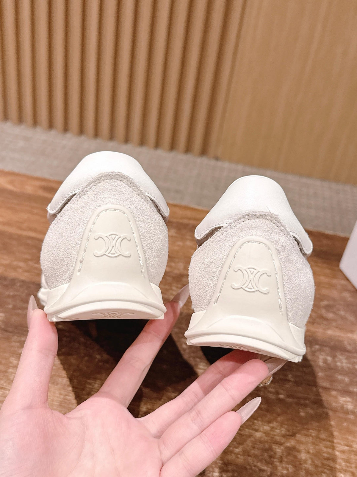 White Leather Cupsole Low-Top - Women's
