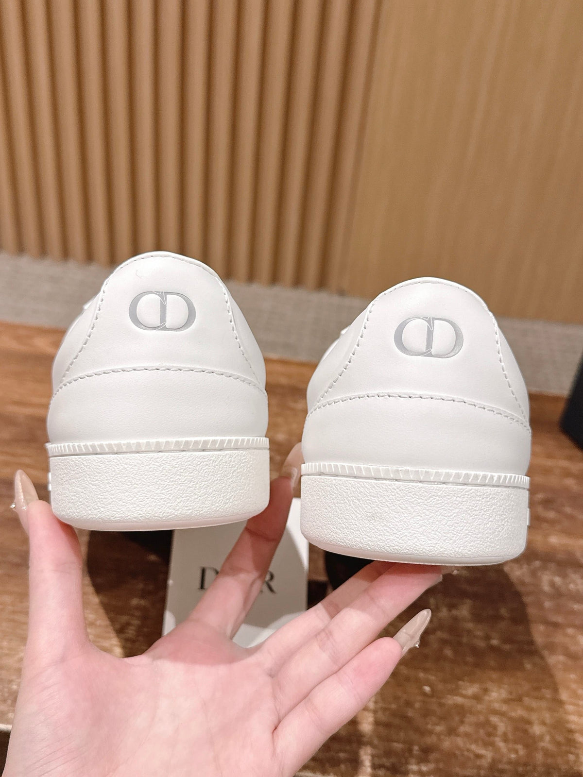 White Leather Cupsole Low-Top - Men's