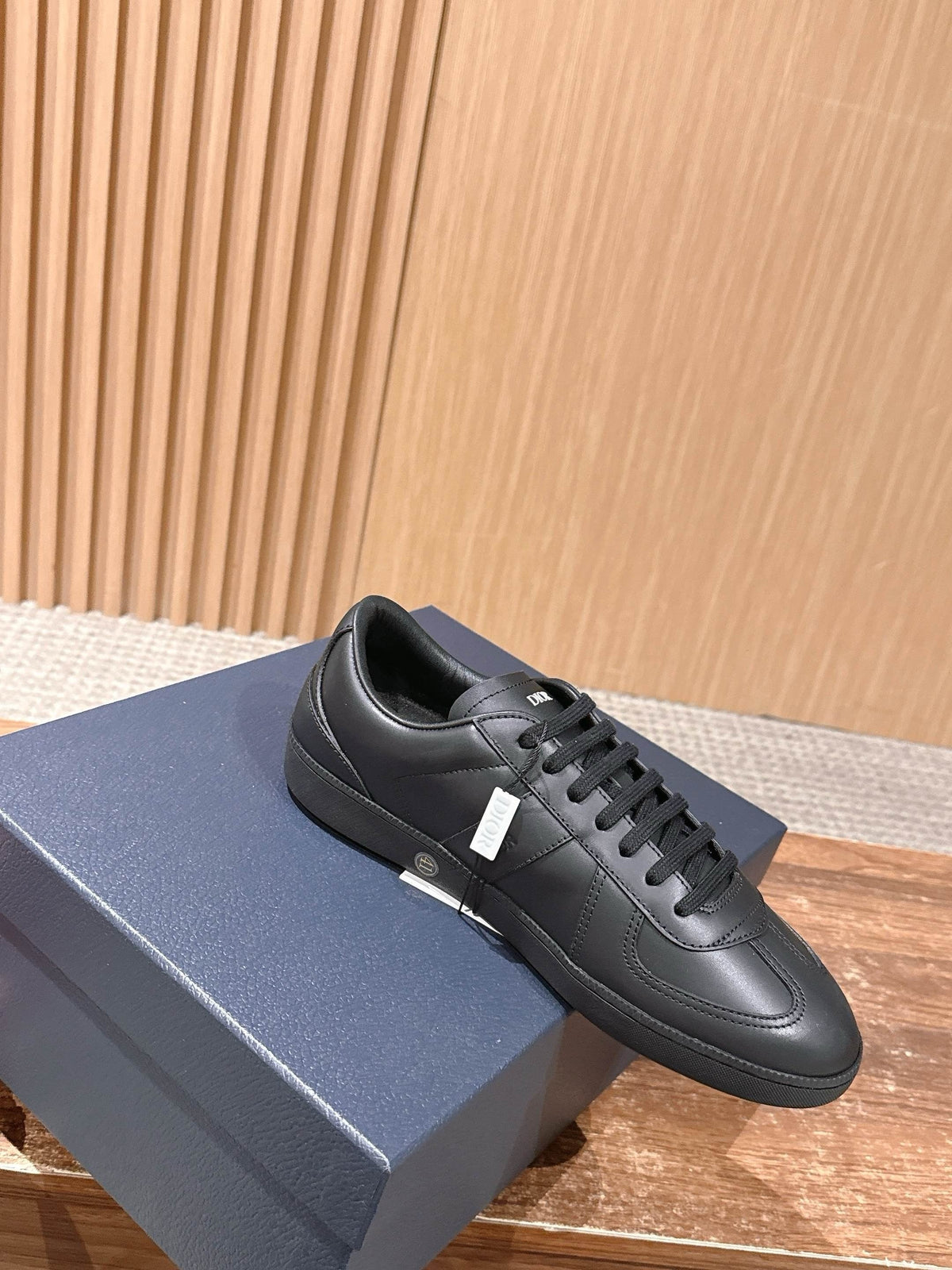 Cream Leather Cupsole Low-Top - Men's