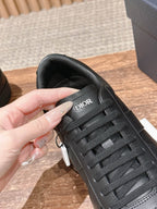 Cream Leather Cupsole Low-Top - Men's