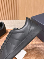 Cream Leather Cupsole Low-Top - Men's