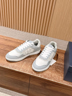White and Grey Sneakers