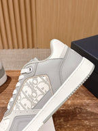 White and Grey Sneakers