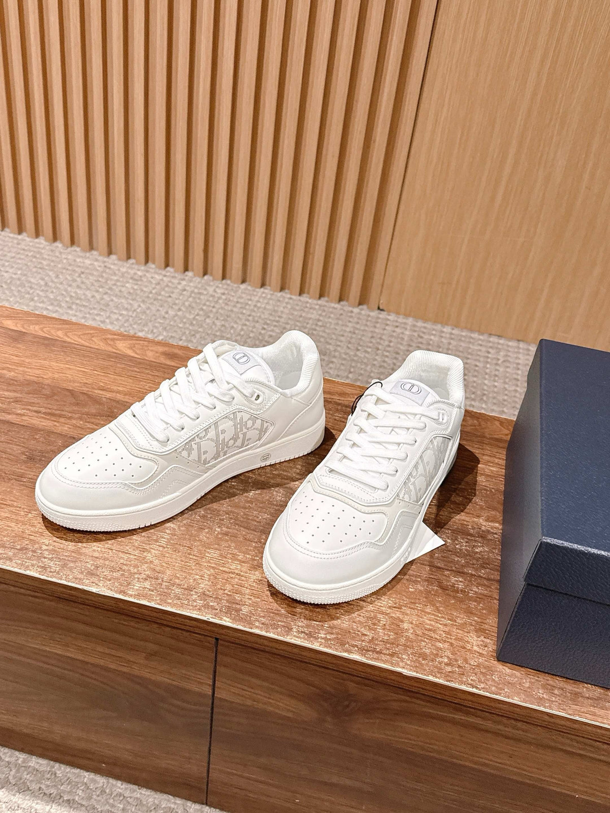 White and Grey Sneakers