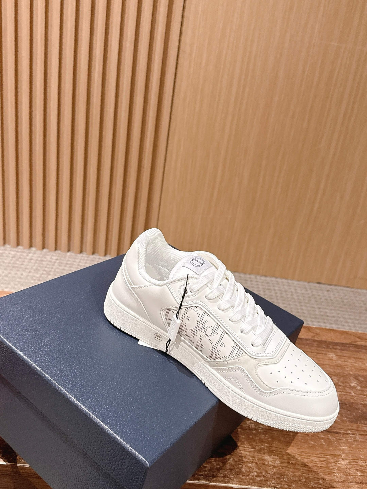 White and Grey Sneakers