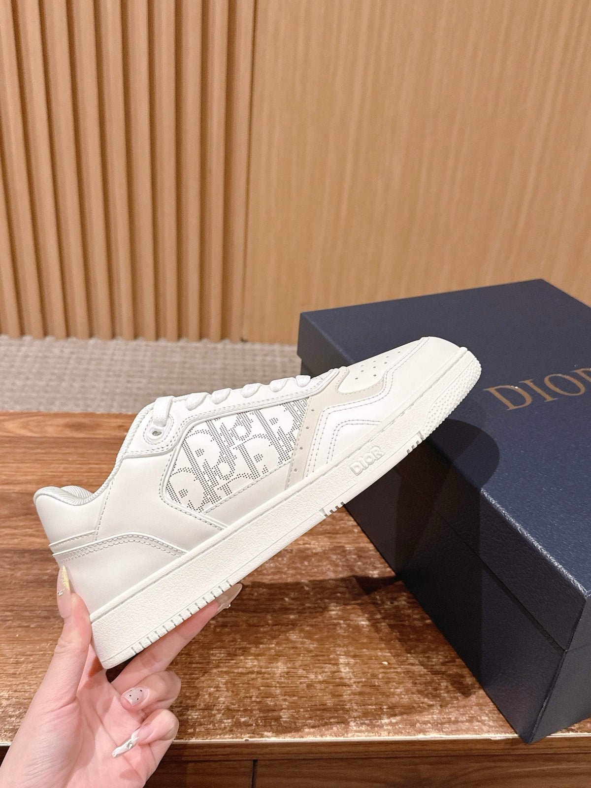 White and Grey Sneakers