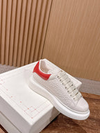 White and Blue Sneakers