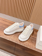 White and Blue Sneakers