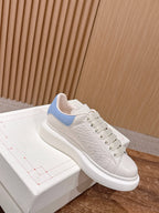 White and Blue Sneakers