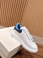 White and Blue Sneakers