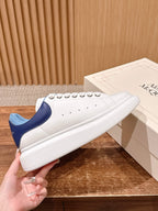White and Blue Sneakers
