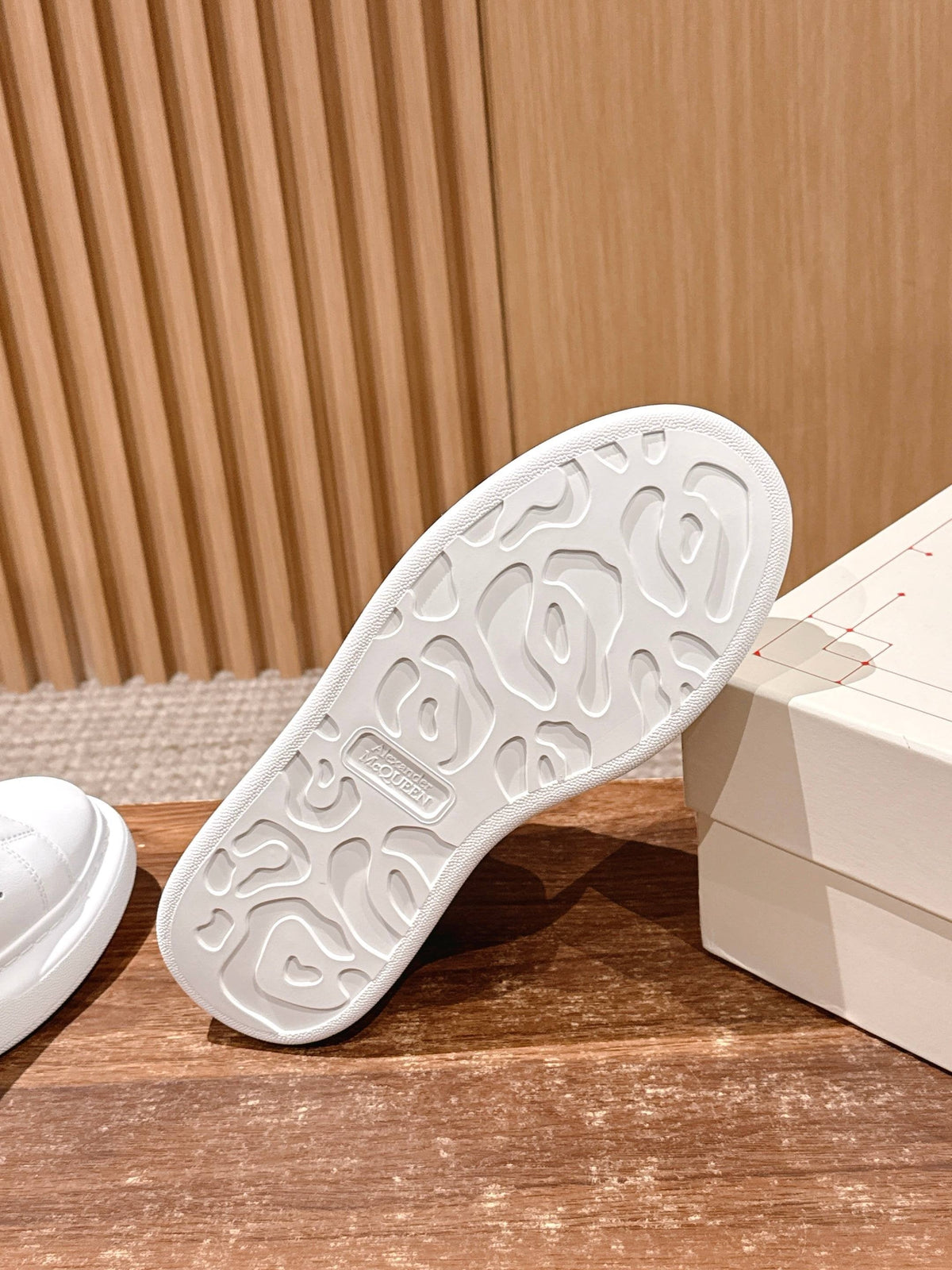 White and Blue Sneakers