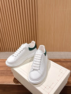 White and Green Sneakers