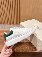 White and Green Sneakers