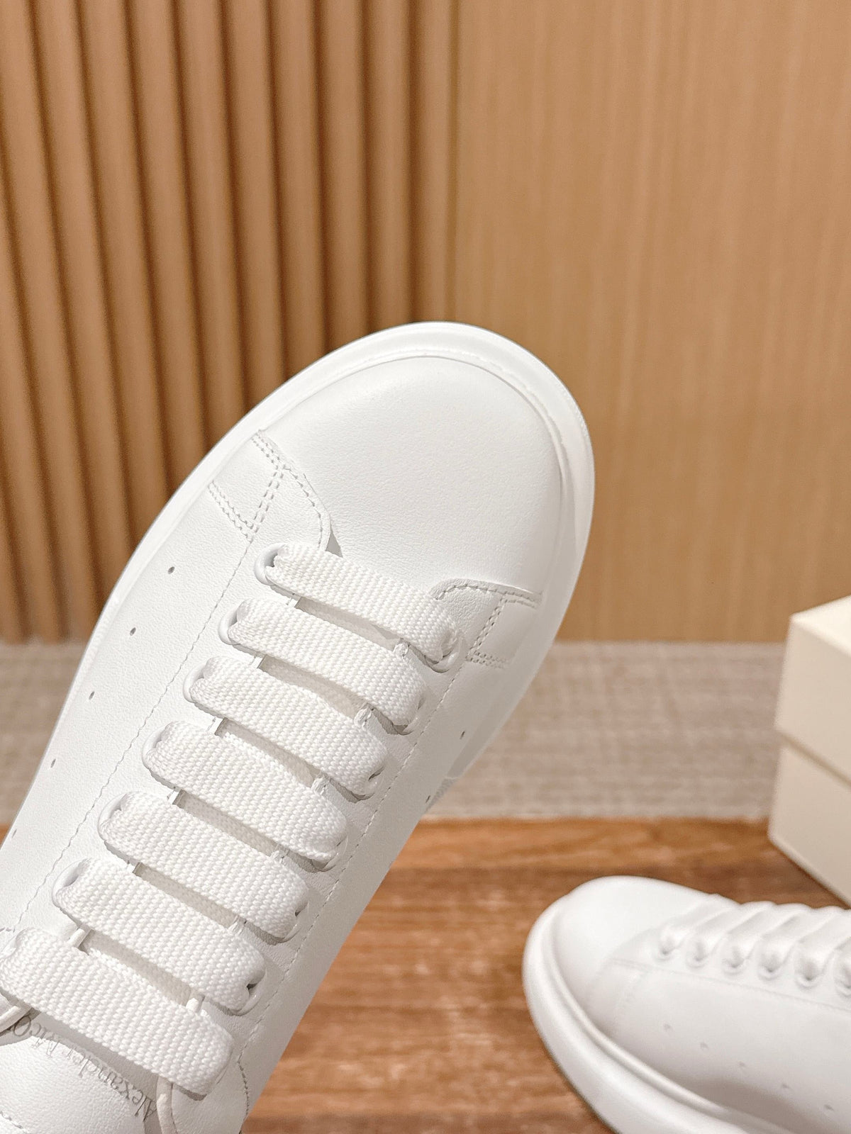 White and Green Sneakers