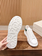 White and Green Sneakers