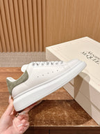 Olive Green and White Sneakers
