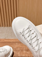 Olive Green and White Sneakers