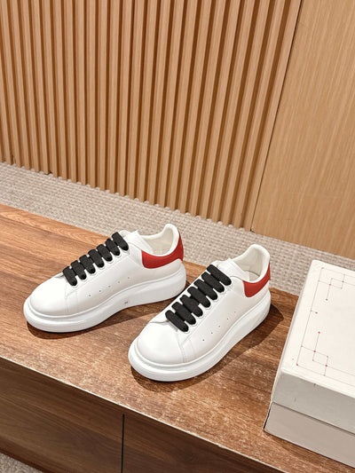 White and Red Sneakers