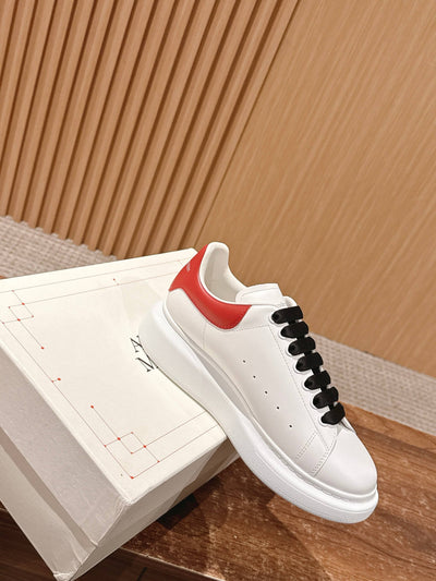 White and Red Sneakers