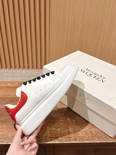 White and Red Sneakers