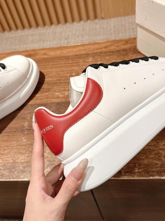 White and Red Sneakers