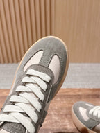 White Leather Gum Sole Low-Top - Women's