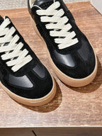 White Leather Gum Sole Low-Top - Women's