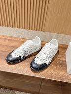 Paint drop Black and White Sneakers