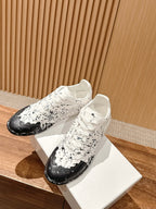 Paint drop Black and White Sneakers
