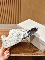 Paint drop Black and White Sneakers