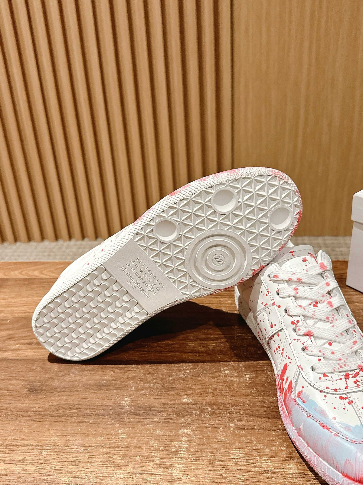 Paint drop Black and White Sneakers