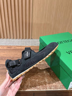 Grey Suede Strap Low-Top - Women's