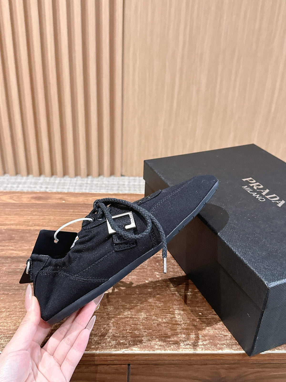 Black Nylon Buckle Sport Sandal - Women's