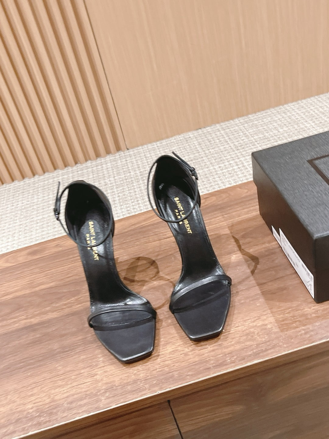 Glossy Matte Black Heels