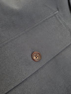 Grey Wool Plain Bomber - Men's